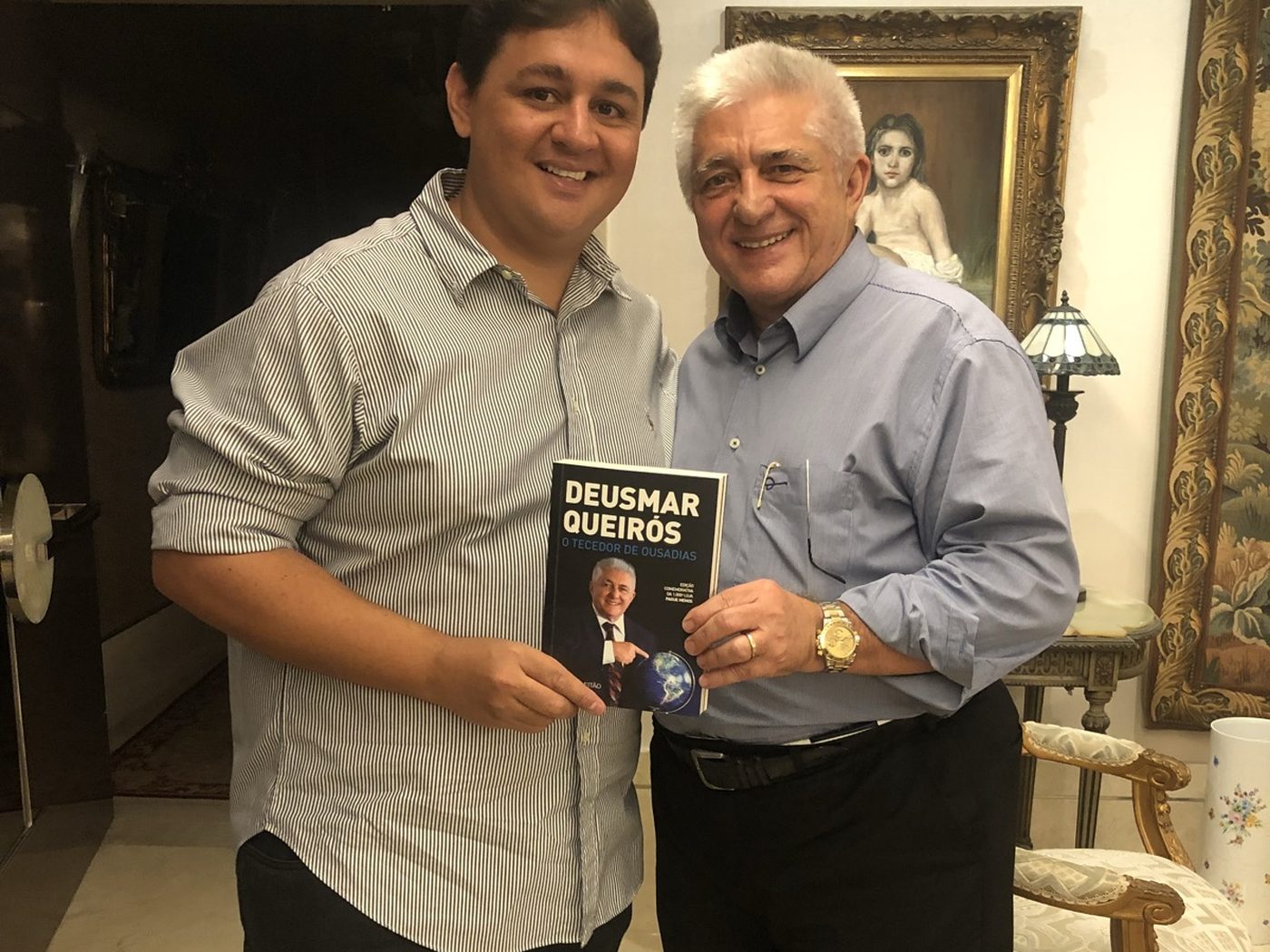 Marcelo Pimentel com Deusmar Queirós, fundador da Pague Menos